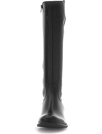 Bottes en cuir lisse