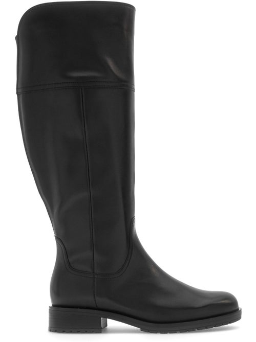 Bottes  en cuir lisse - Kiabi