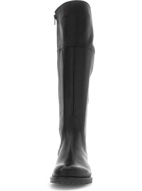 Bottes  en cuir lisse - Kiabi