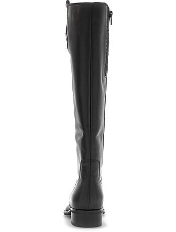 Bottes en cuir lisse