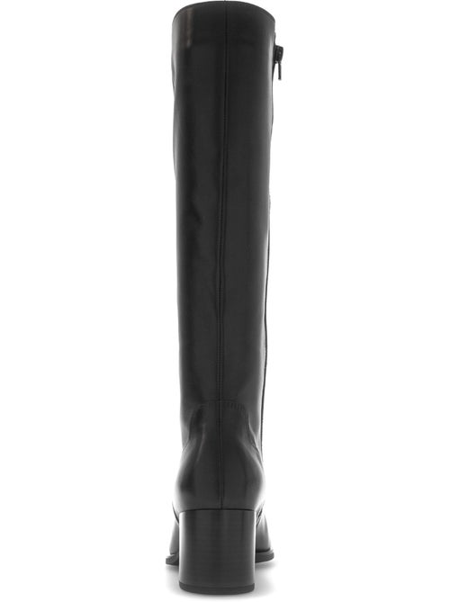 Bottes  en cuir lisse - Kiabi
