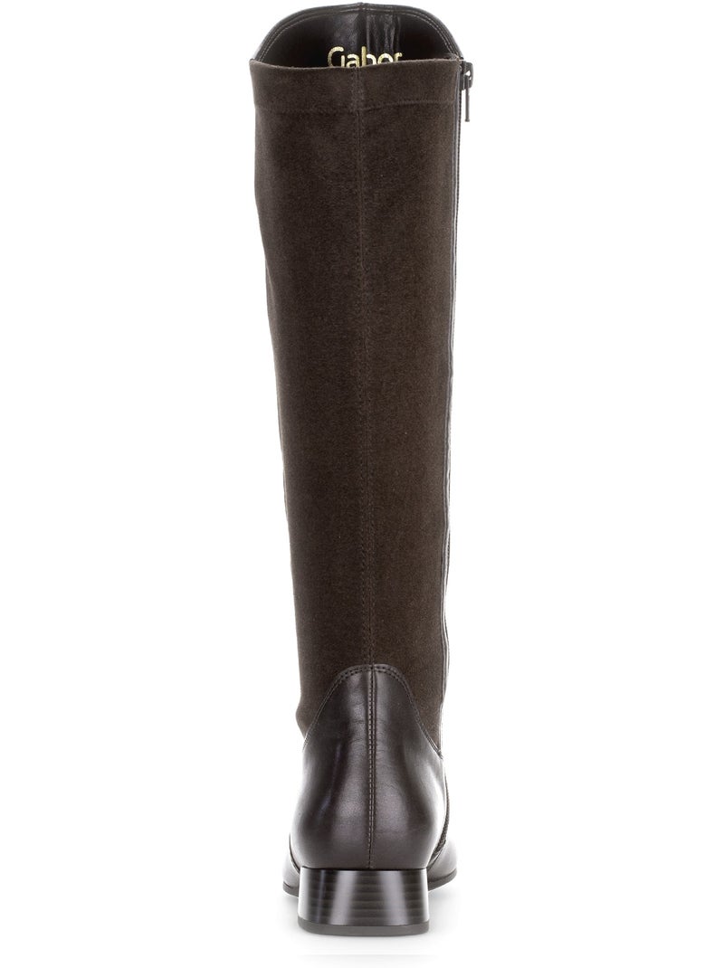 Bottes  en cuir Marron clair - Kiabi