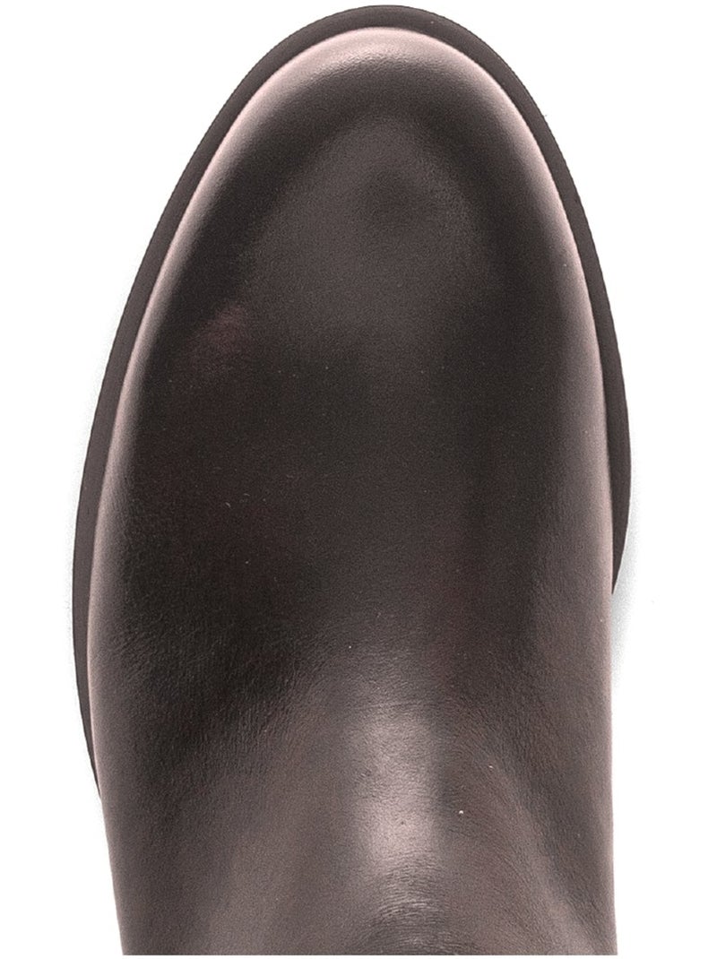 Bottes  en cuir Marron - Kiabi