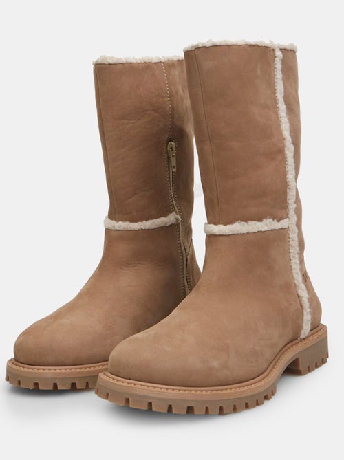 Bottes en cuir nubuck Weinbrenner - Kiabi