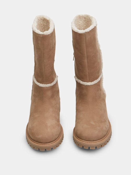 Bottes en cuir nubuck Weinbrenner - Kiabi