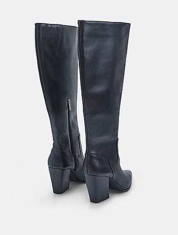 Bottes en cuir s à talons Bata