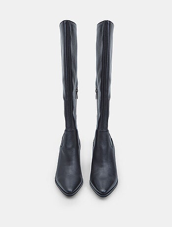 Bottes en cuir s à talons Bata