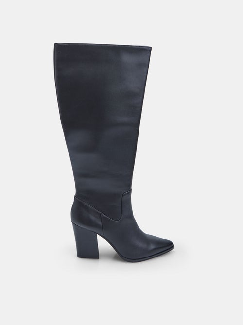 Bottes en cuir s à talons Bata - Kiabi