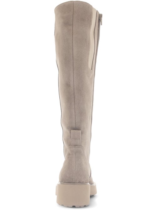Bottes  en cuir velours - Kiabi