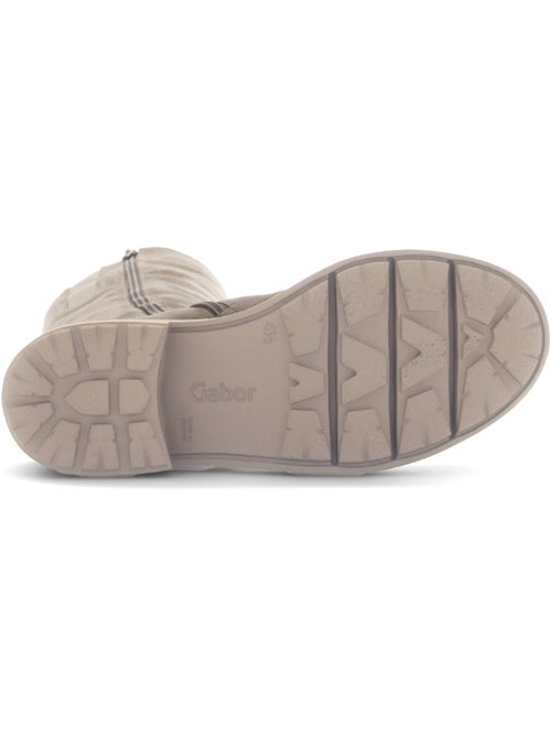 Bottes  en cuir velours - Kiabi