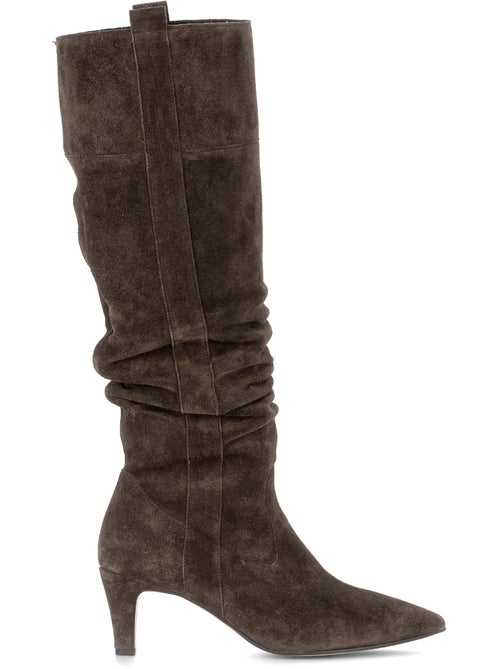 Bottes en cuir velours - Kiabi Bottes en cuir velours - Kiabi