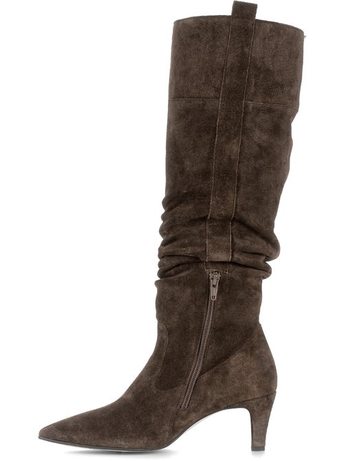 Bottes en cuir velours - Kiabi Bottes en cuir velours - Kiabi