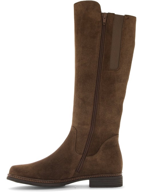 Bottes en cuir velours - Kiabi Bottes en cuir velours - Kiabi