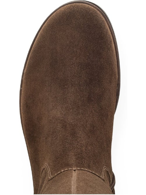 Bottes en cuir velours - Kiabi Bottes en cuir velours - Kiabi