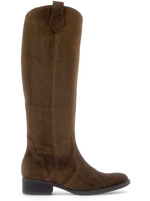 Bottes en cuir velours - Kiabi Bottes en cuir velours - Kiabi