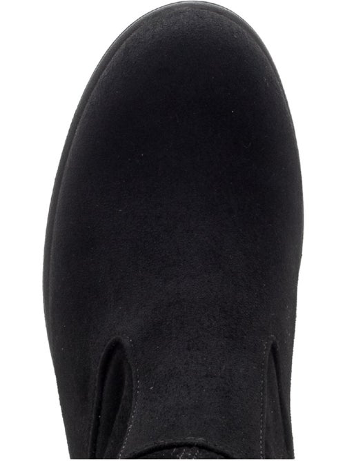 Bottes  en cuir velours - Kiabi