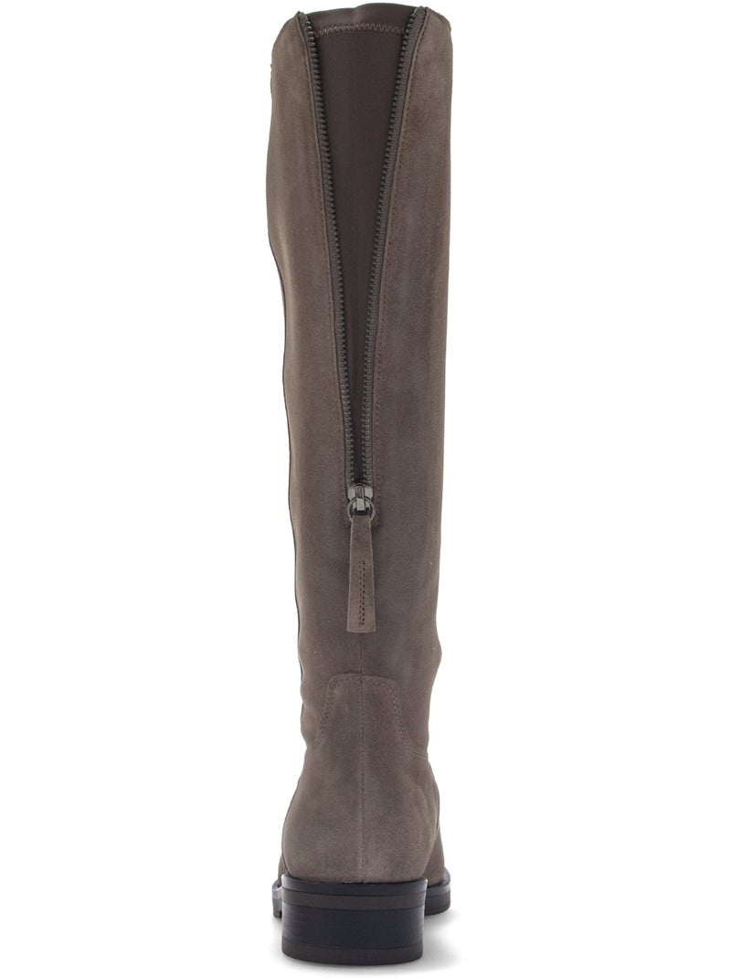 Bottes  en cuirs combinés Beige - Kiabi