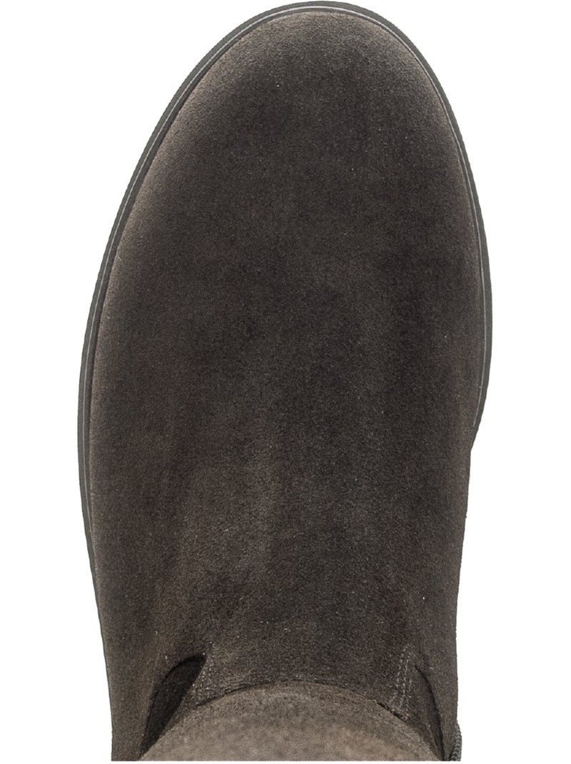 Bottes  en cuirs combinés Marron - Kiabi