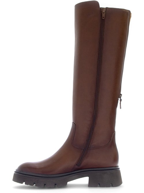 Bottes  en cuirs combinés - Kiabi