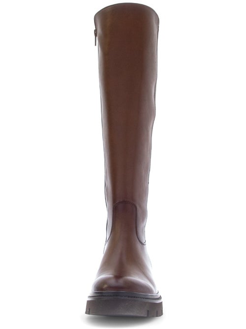 Bottes  en cuirs combinés - Kiabi