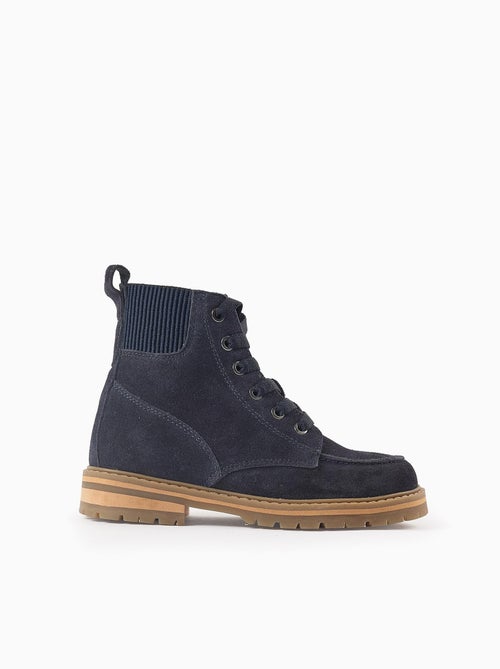 Bottes en Daim avec Fermeture Éclair - Kiabi