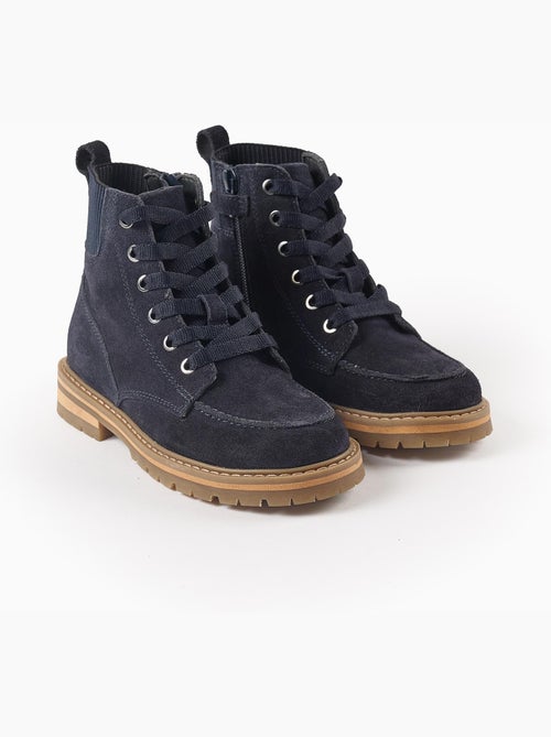 Bottes en Daim avec Fermeture Éclair - Kiabi