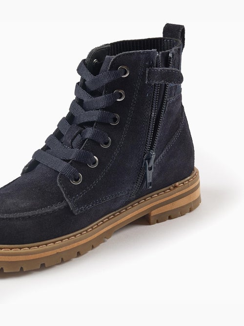 Bottes en Daim avec Fermeture Éclair - Kiabi