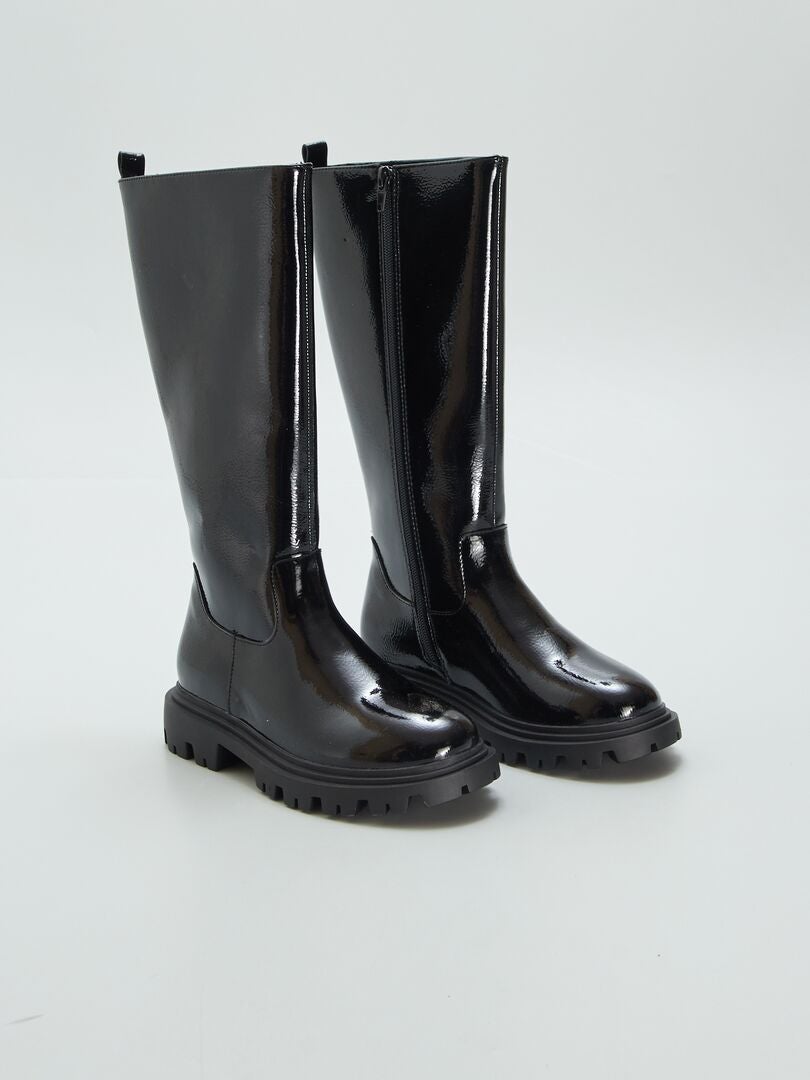 Bottes filles noires best sale