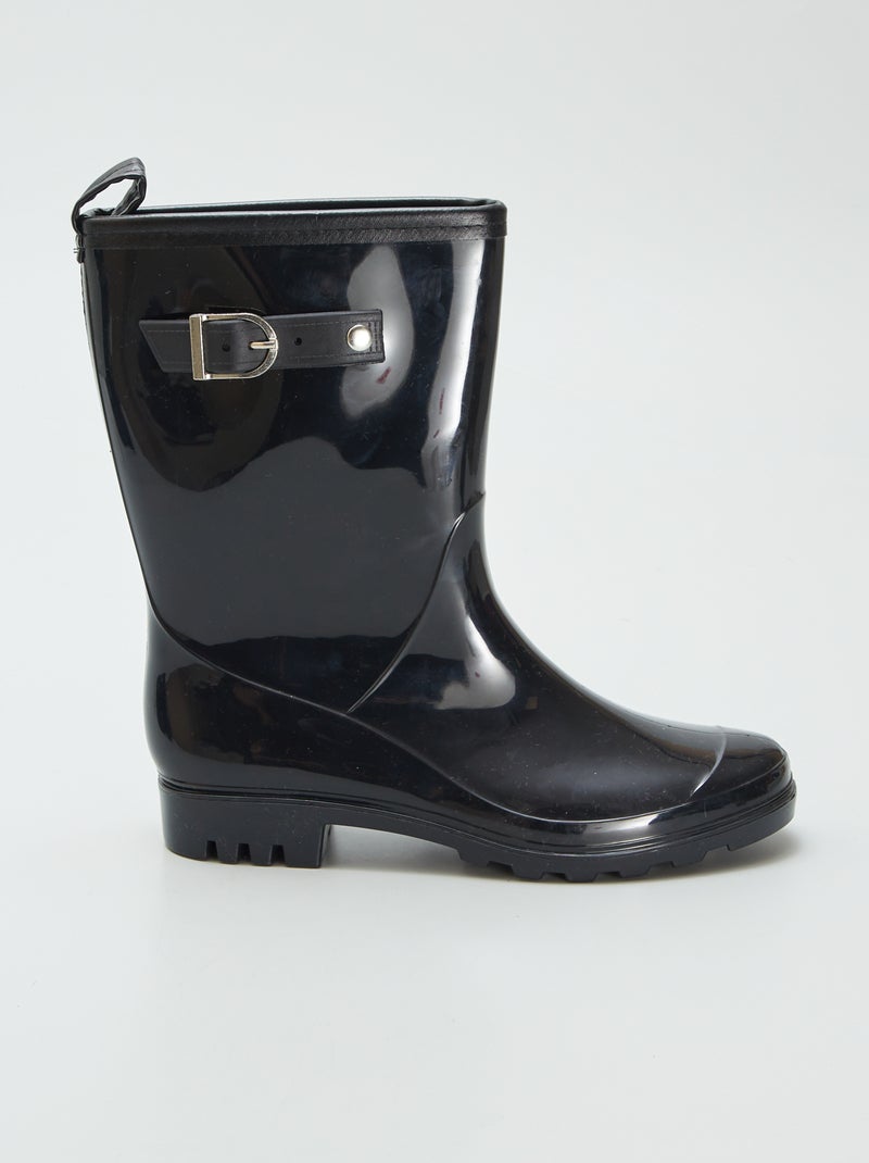Bottes en simili Noir - Kiabi