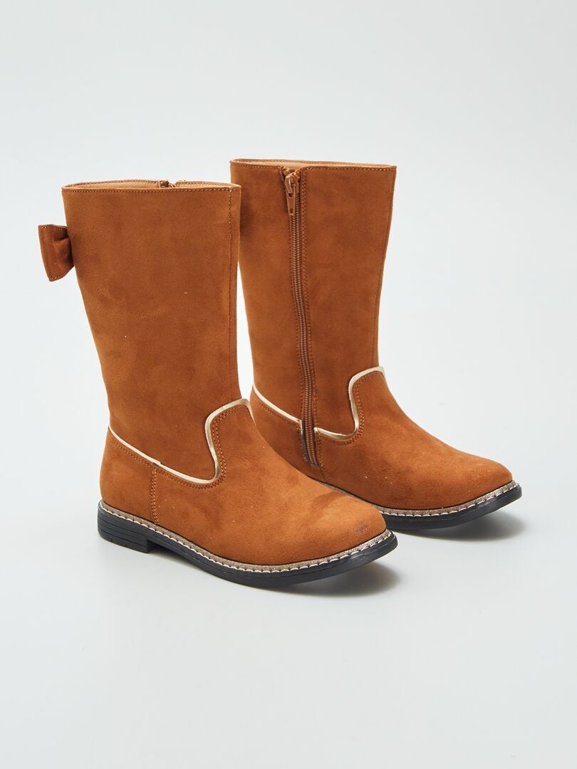 Bottes suedine marron hotsell