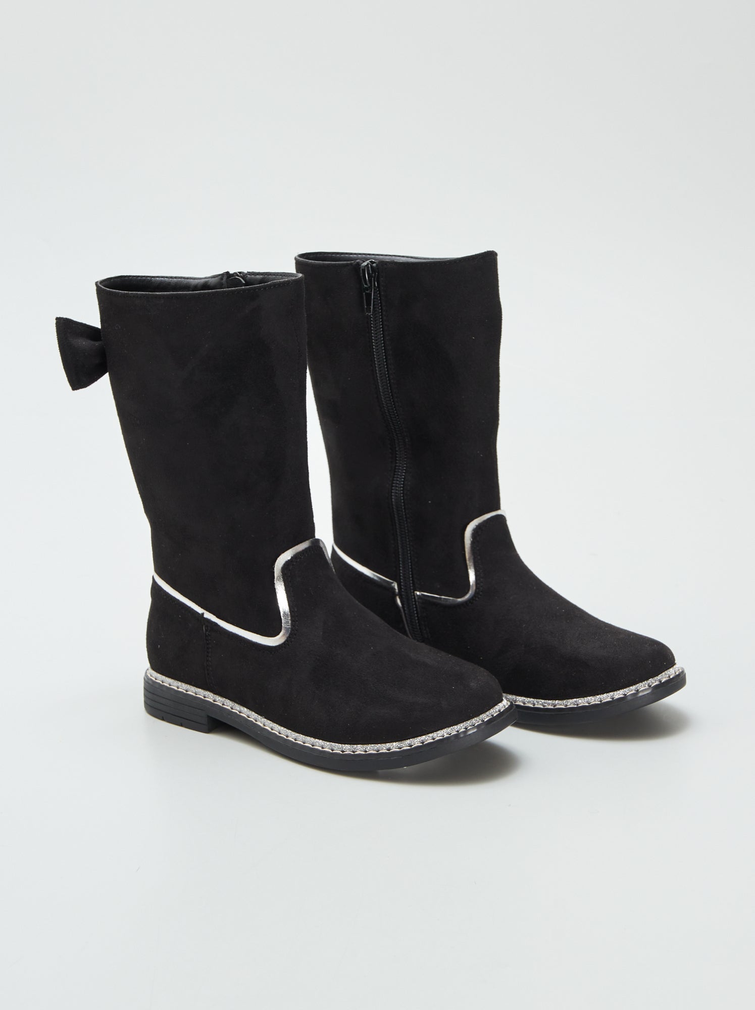Bottes en suedine avec n ud