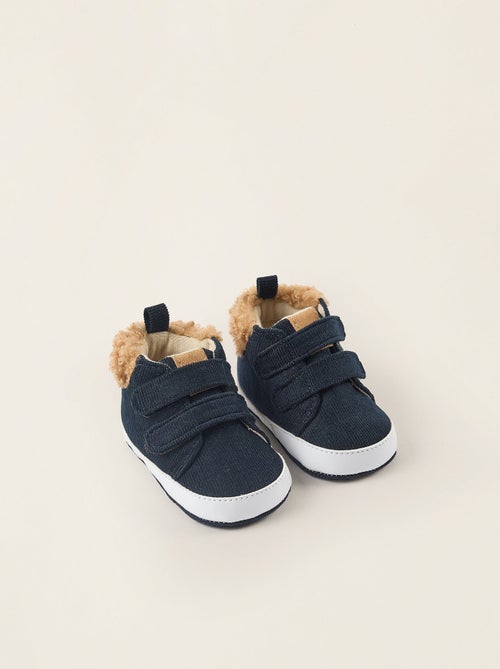 Bottes en Velours Côtelé avec Bride à Scratch - Kiabi