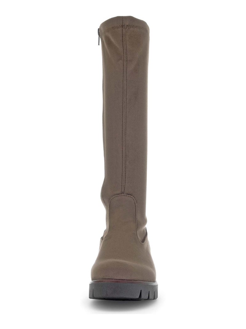 Bottes  en velours Gabor Marron - Kiabi