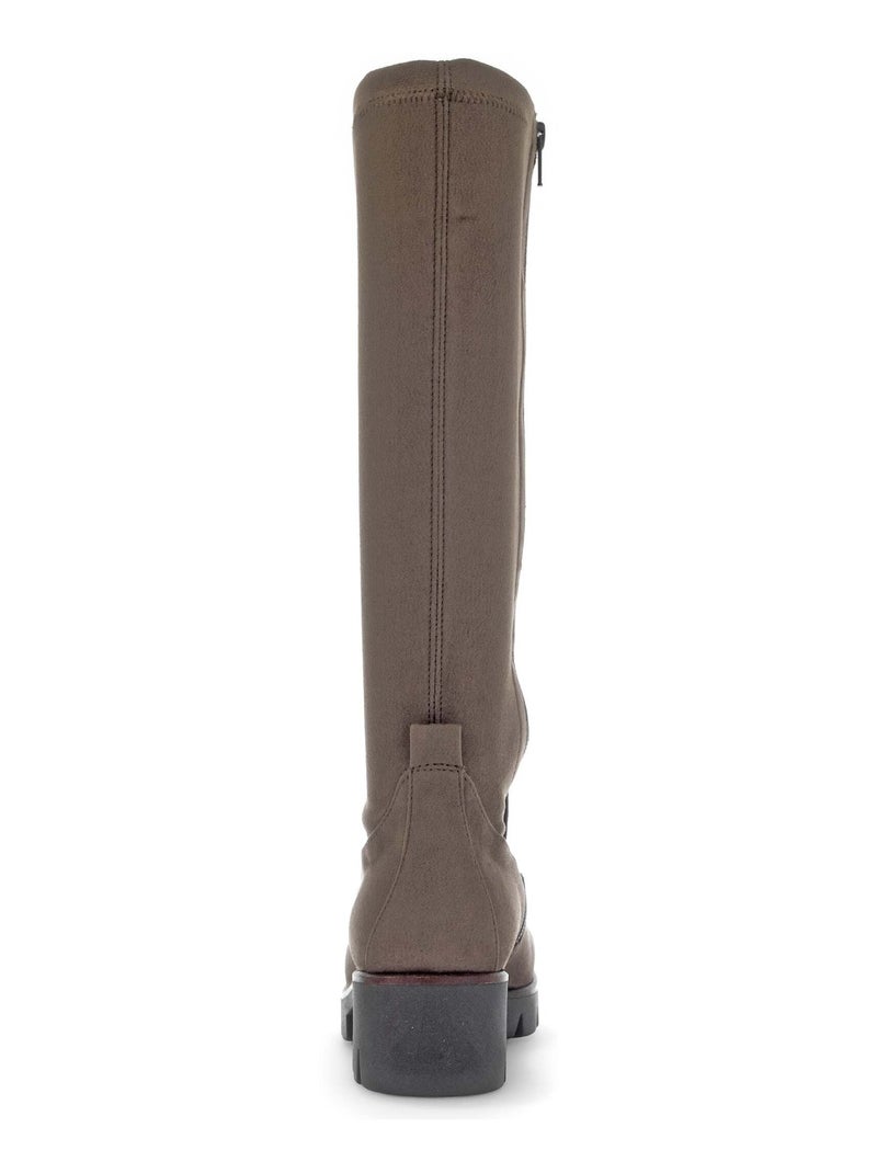 Bottes  en velours Gabor Marron - Kiabi