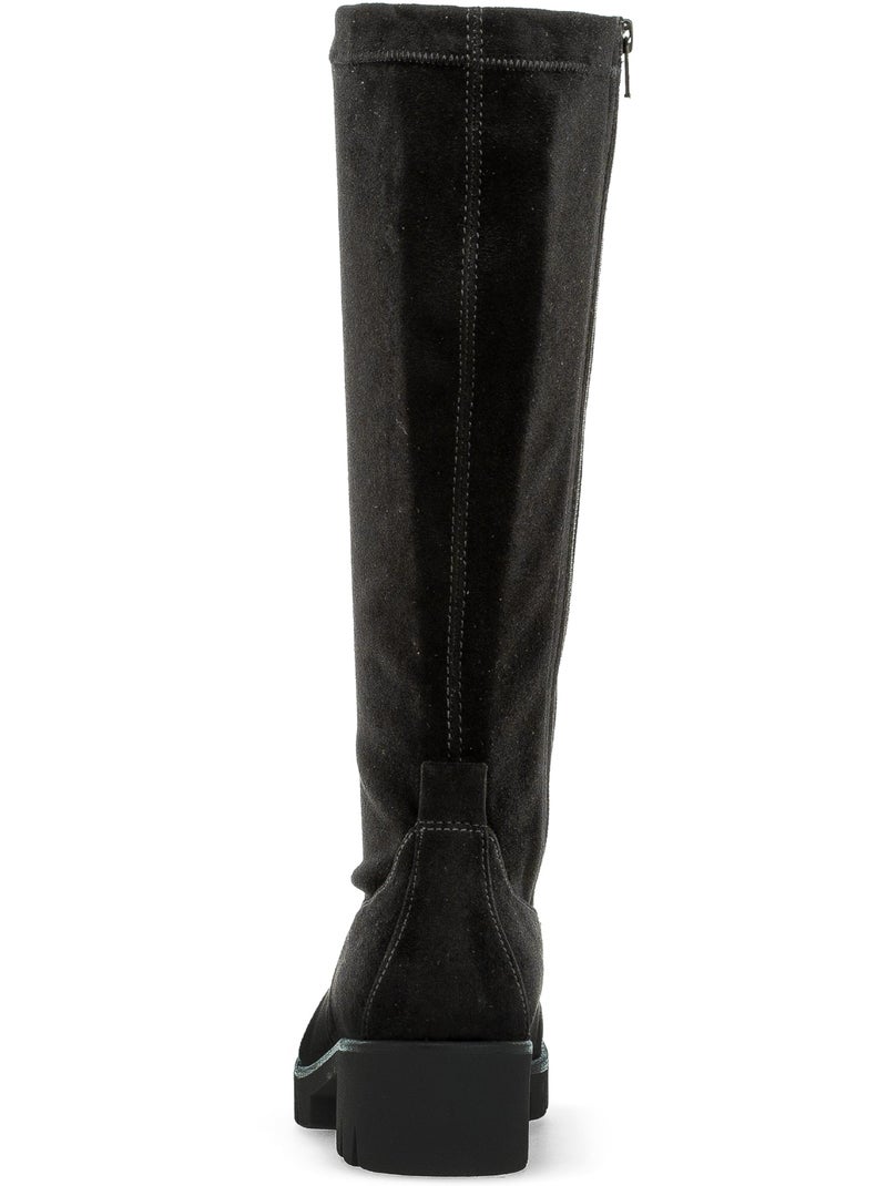 Bottes  en velours Noir Noir - Kiabi