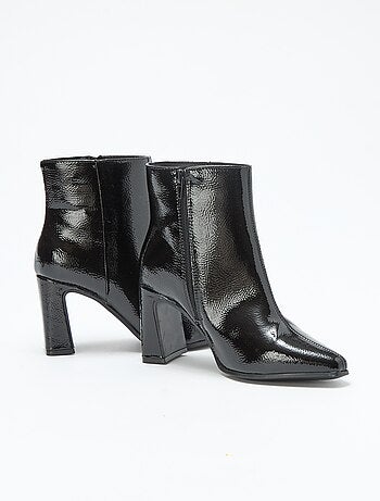 Bottes en vernie uni