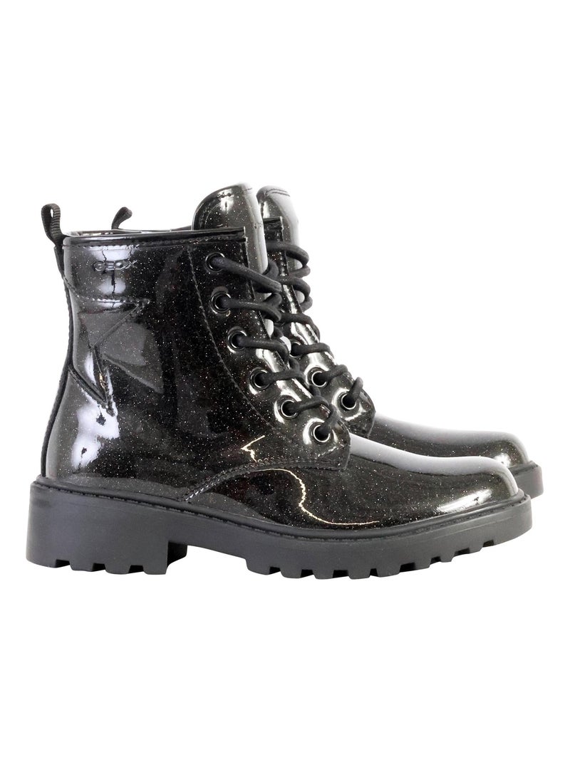 Bottes Enfant à Lacets Geox Casey Noir - Kiabi