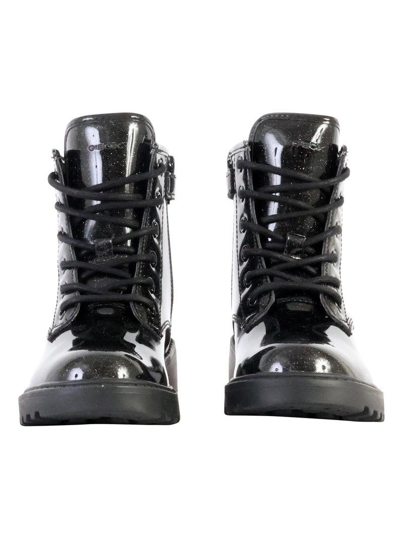 Bottes Enfant à Lacets Geox Casey Noir - Kiabi