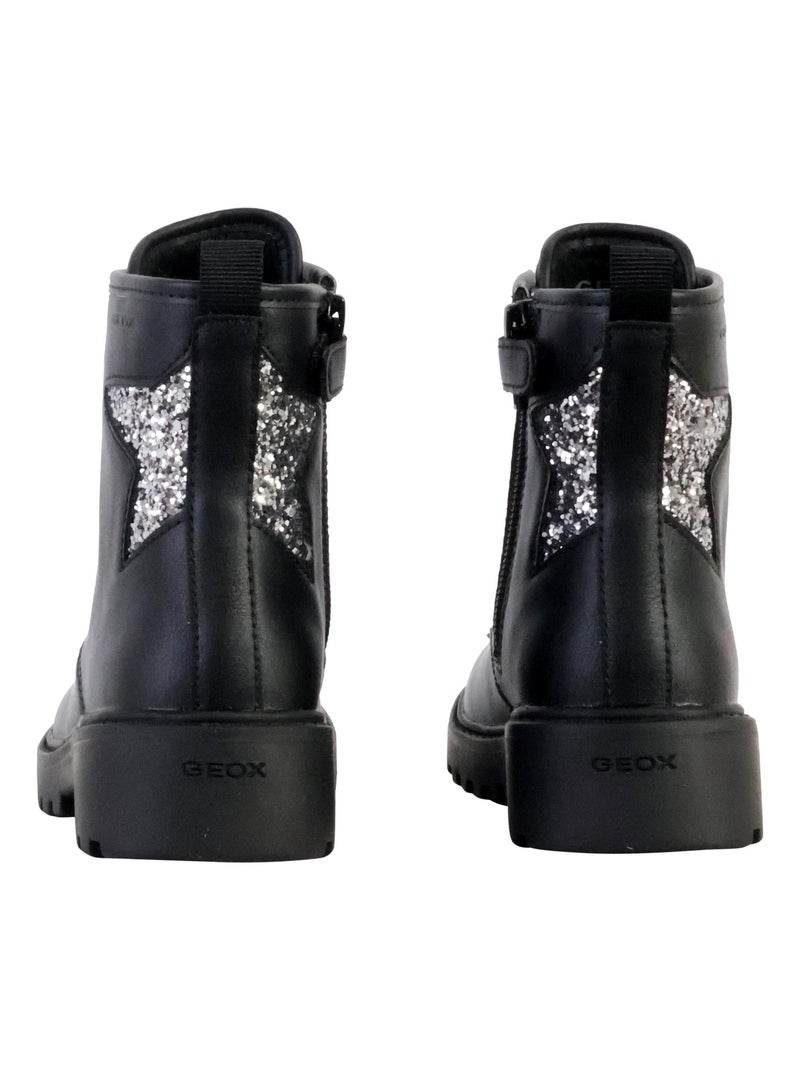 Bottes Enfant à Lacets Geox Casey Noir - Kiabi