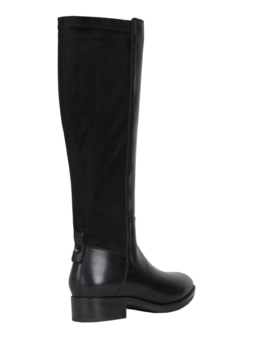 Bottes Geox Femme Noires - Taille 38 EU / 8 US - Plateforme - Neuf Avec Boîte - Brevet Respira