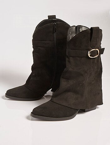 Bottes froissées à talon style cow girl - AFIBEL