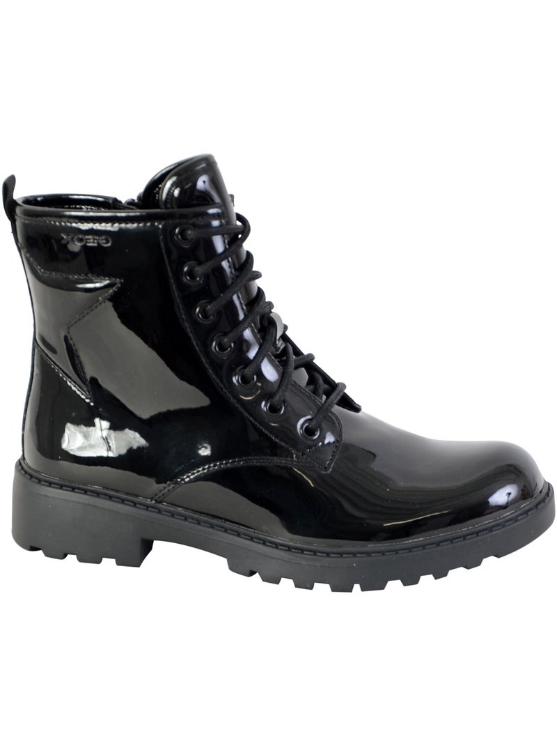 Bottes Geox Enfant Fille J Casey Noir - Kiabi