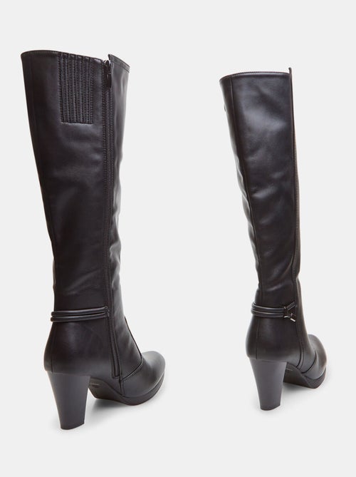Bottes hautes avec talon large BATA - Kiabi