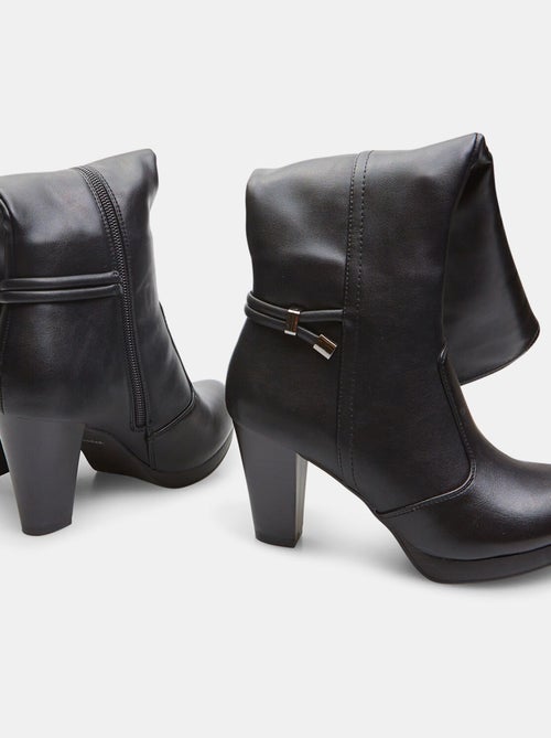 Bottes hautes avec talon large BATA - Kiabi