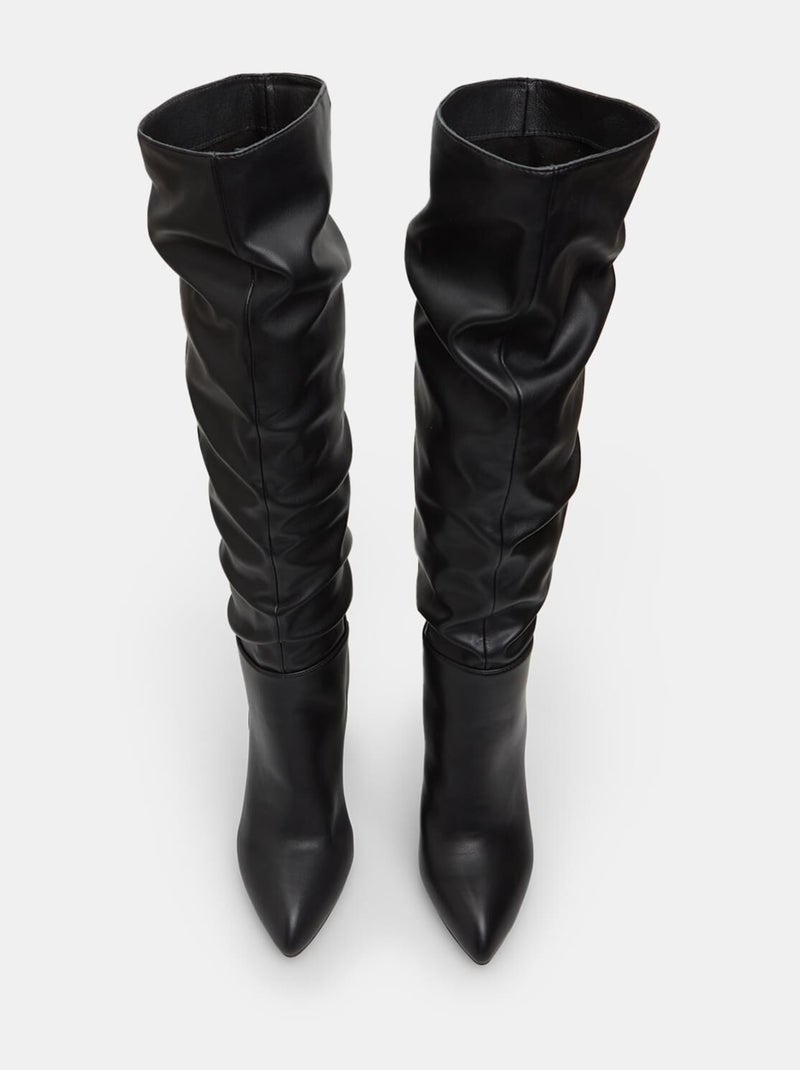 Bottes hautes Bata Red Label avec talon de 10 cm Noir - Kiabi