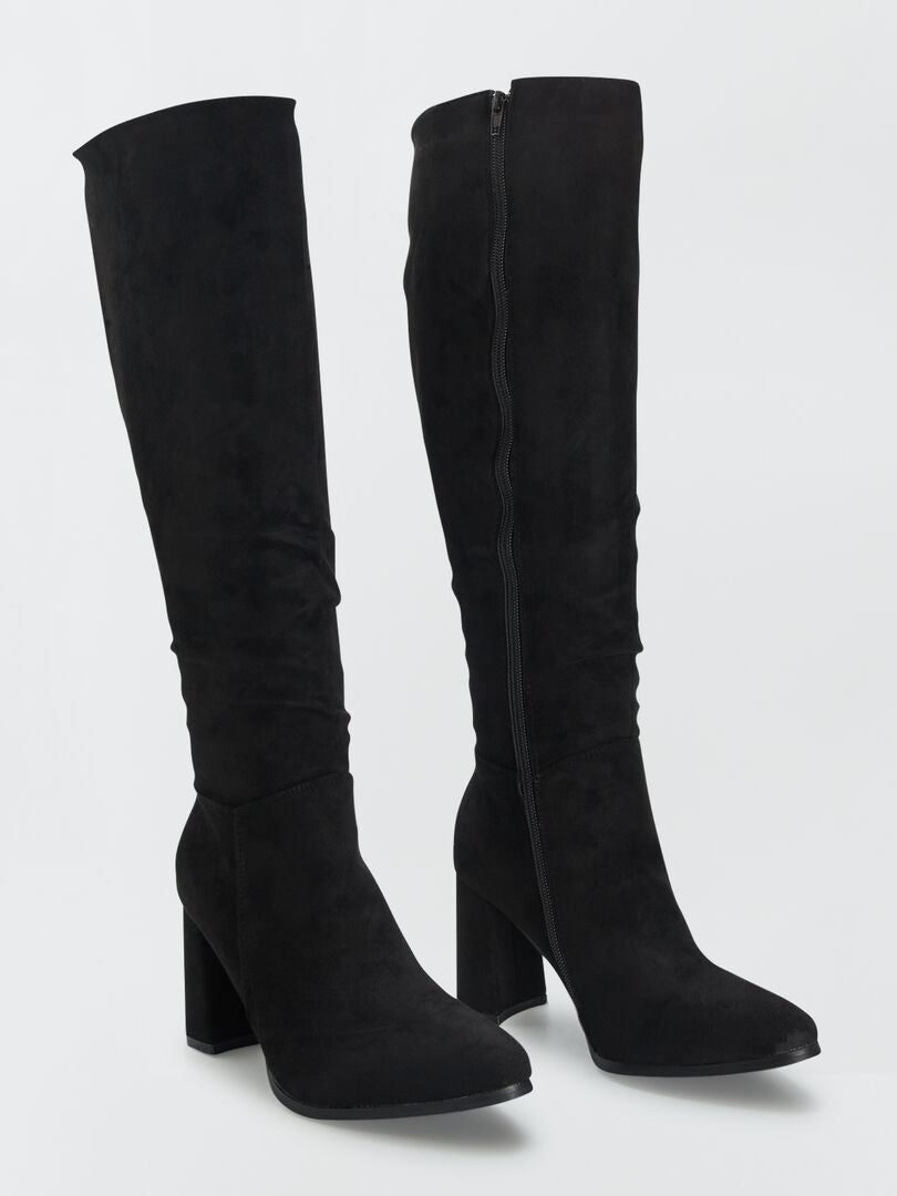 Bottes hautes Noir - Kiabi