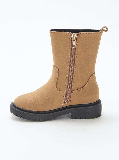 Bottes hautes zippées - Kiabi