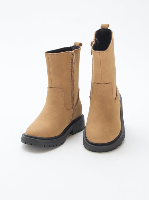 Bottes hautes zippées - Kiabi