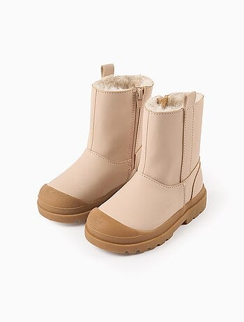 Bottes imperméables avec doublure en peluche douce