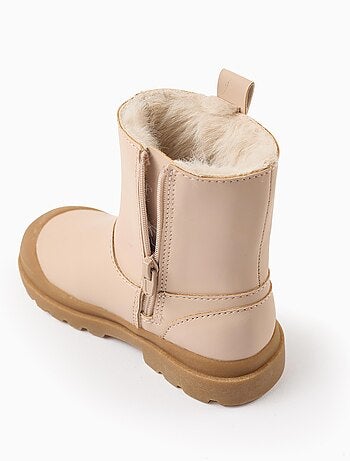 Bottes imperméables avec doublure en peluche douce